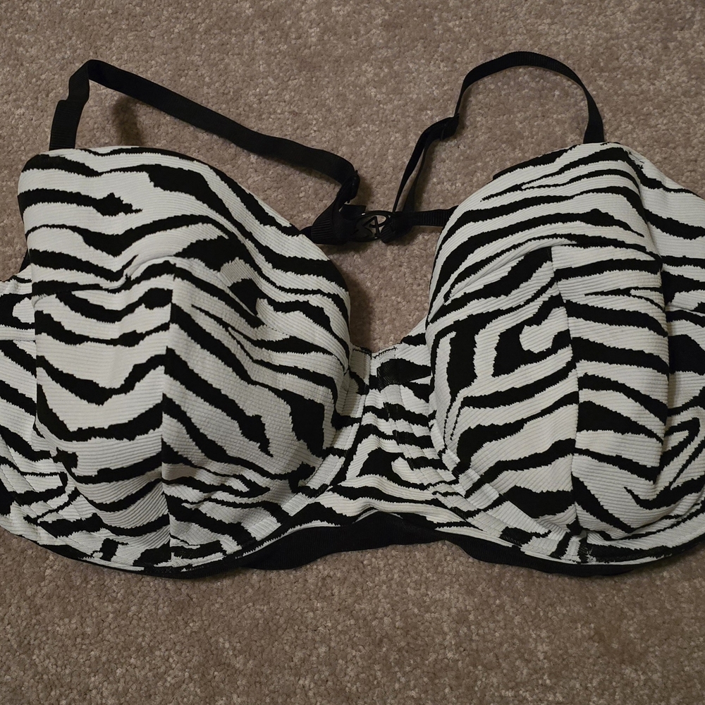 Victoria Secret Zebra Print Bikini Top